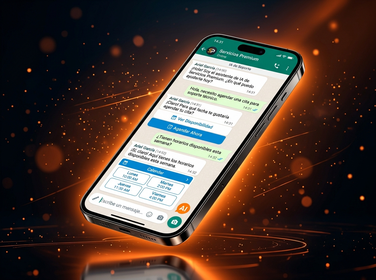 WhatsApp Chatbot IA Mockup